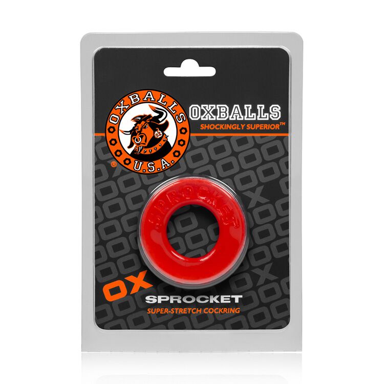 Atomic Jock Sprocket Cock Ring Red