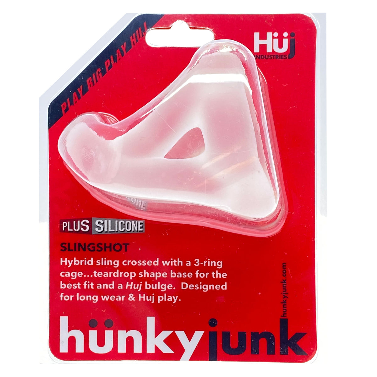 Hunky Junk Slingshot 3 Ring Teardrop - Ice