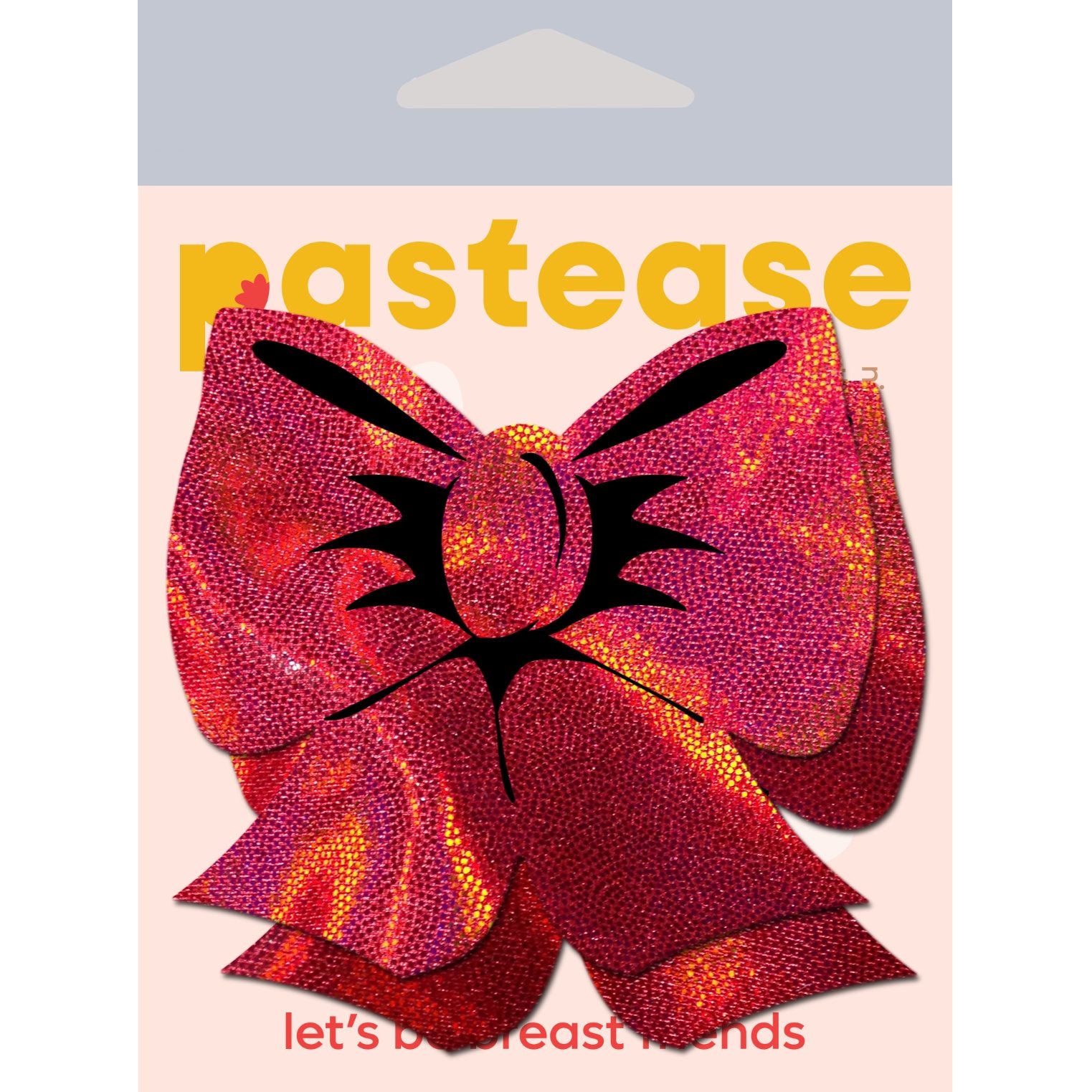 Pastease Hologram Bows Red Pasties