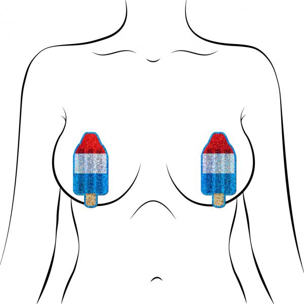 Pastease Premium Bomb Pop - Red/white/blue O/s