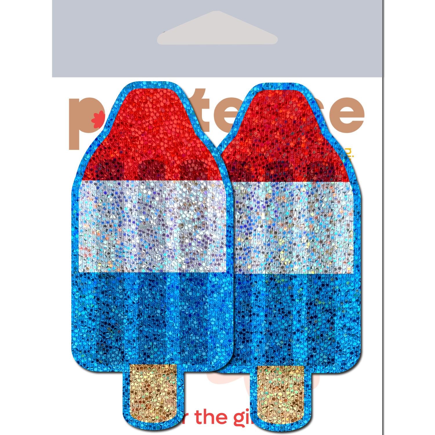 Pastease Premium Bomb Pop - Red/white/blue O/s