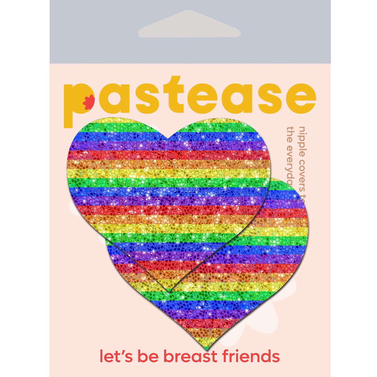 Pastease Glitter Rainbow Heart Pasties