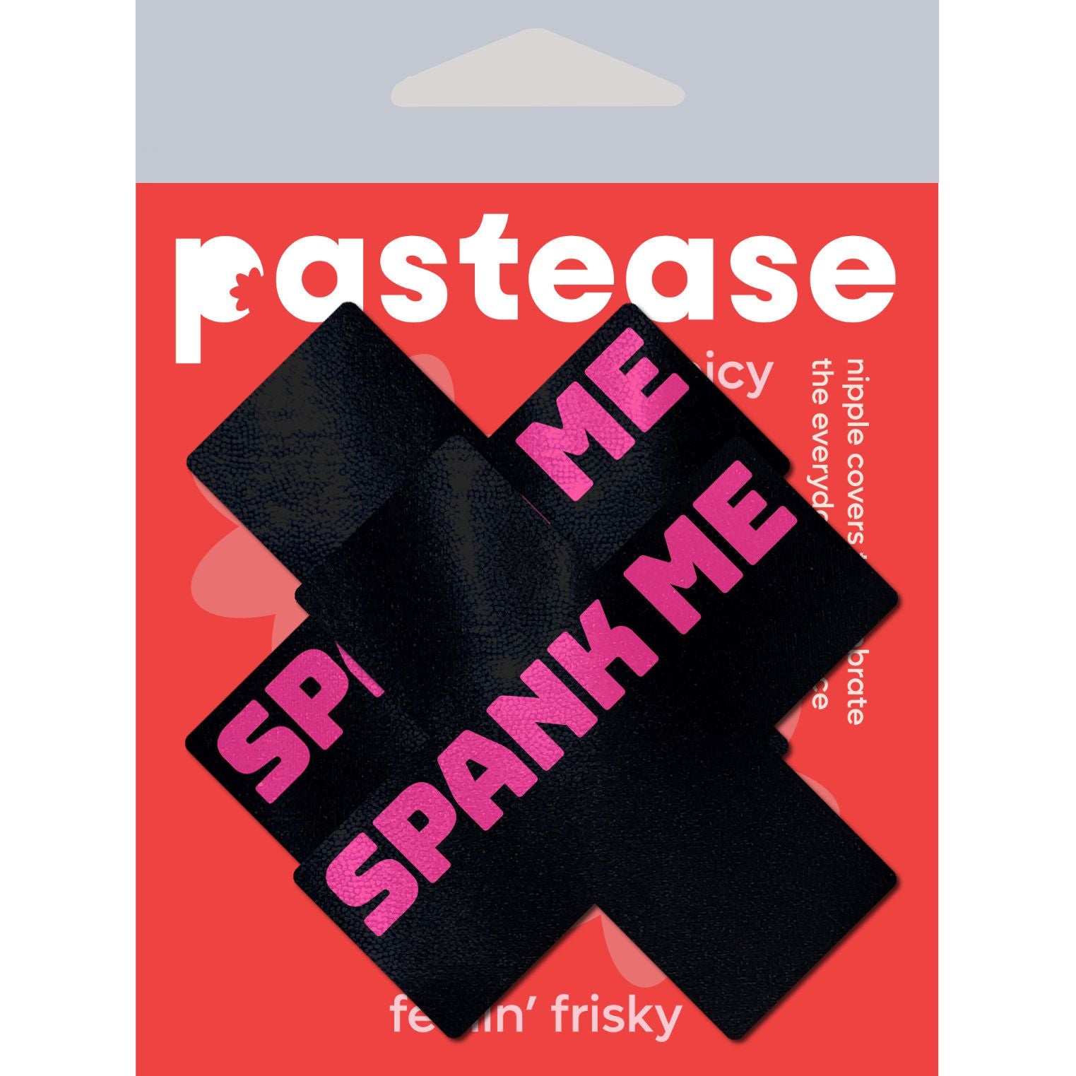 Pastease Liquid Black Cross Pink Spank Me Pasties