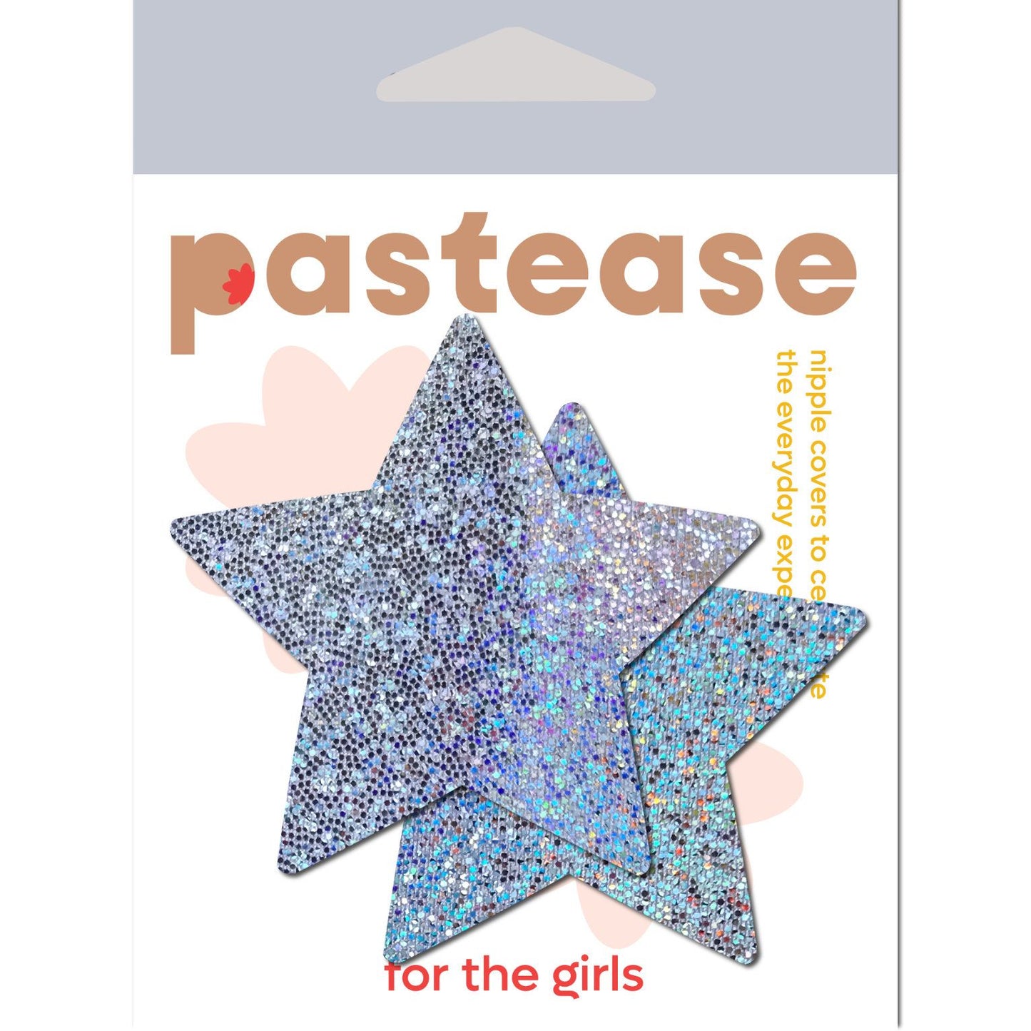 Rockstar Silver Glitter Star Pasties O/S