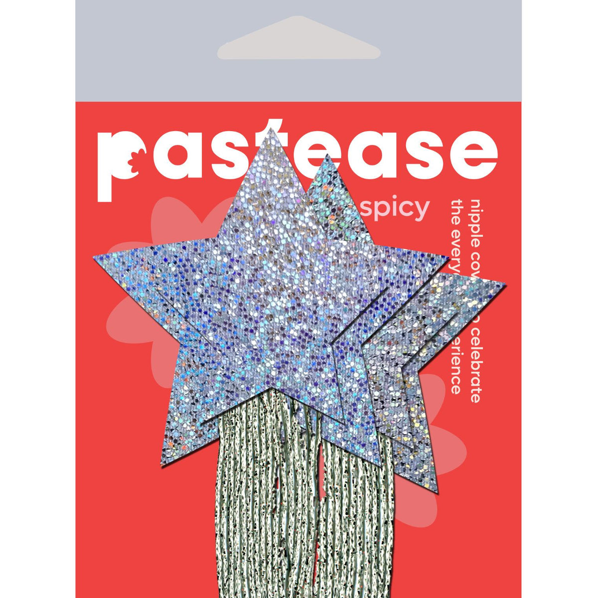 Pastease Silver Glitter Tassle Stars OS