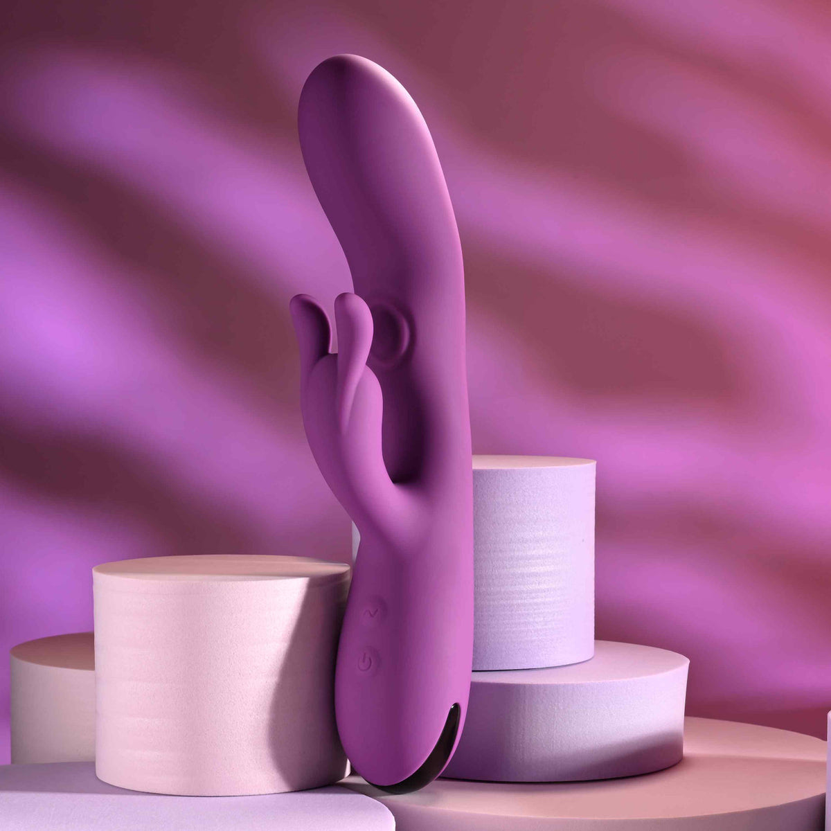 Playboy Busy Bunny Rechargeable Vibrating Dual Stimulator Vibrator Silicone Wild Aster