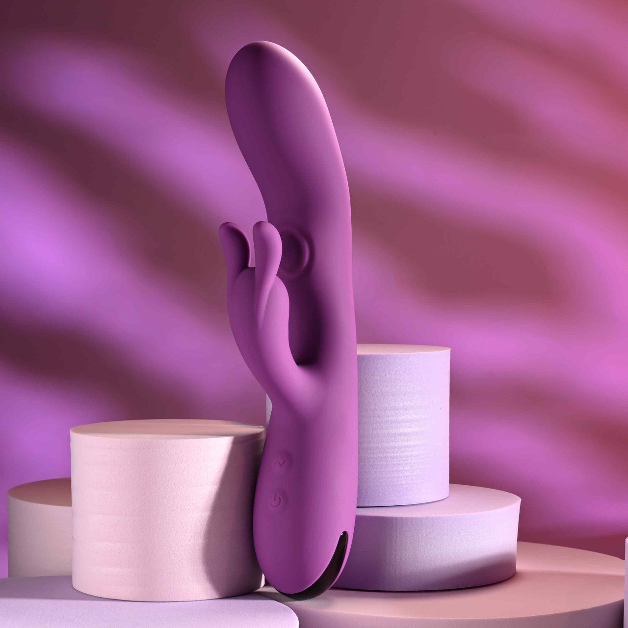 Playboy Busy Bunny Rechargeable Vibrating Dual Stimulator Vibrator Silicone Wild Aster