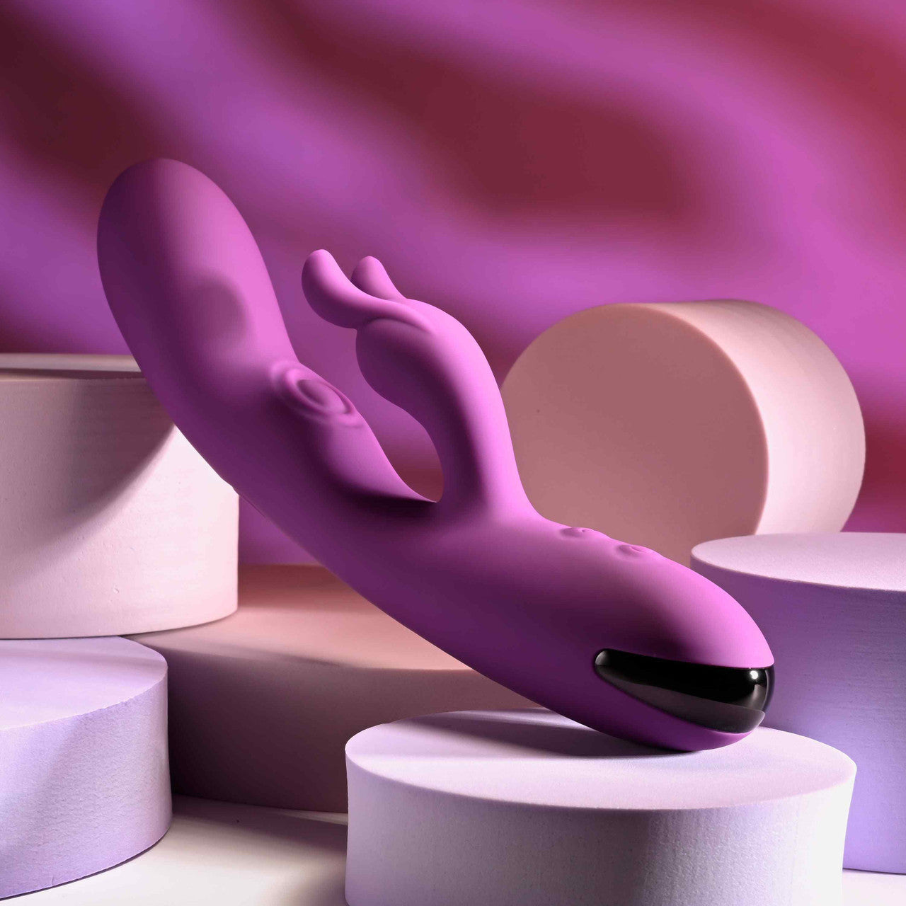 Playboy Busy Bunny Rechargeable Vibrating Dual Stimulator Vibrator Silicone Wild Aster