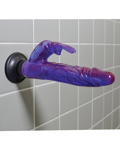 Waterproof Bunny Wall Bangers Purple Vibrator