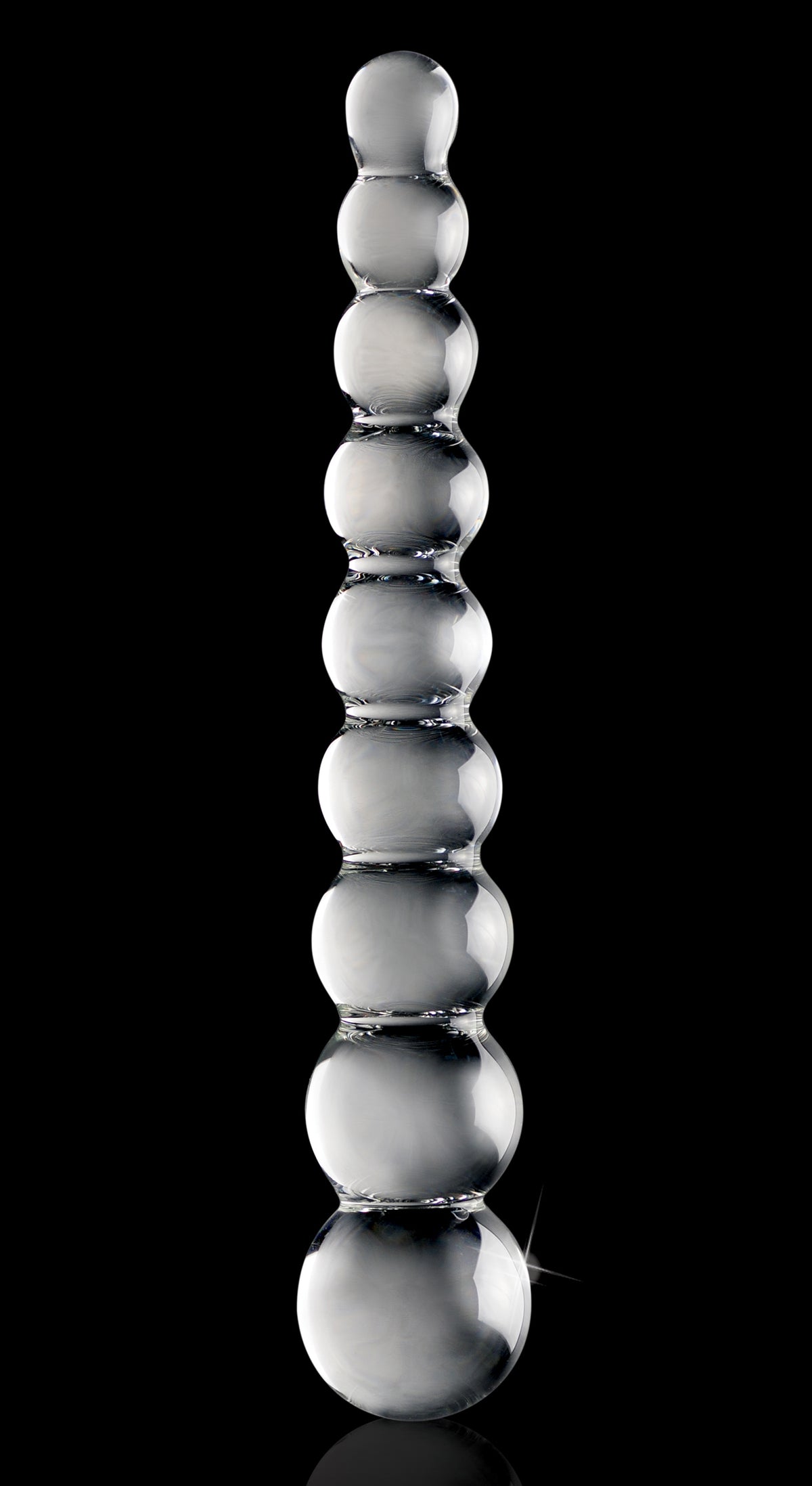 Icicles No 2 Glass Anal Beads Clear