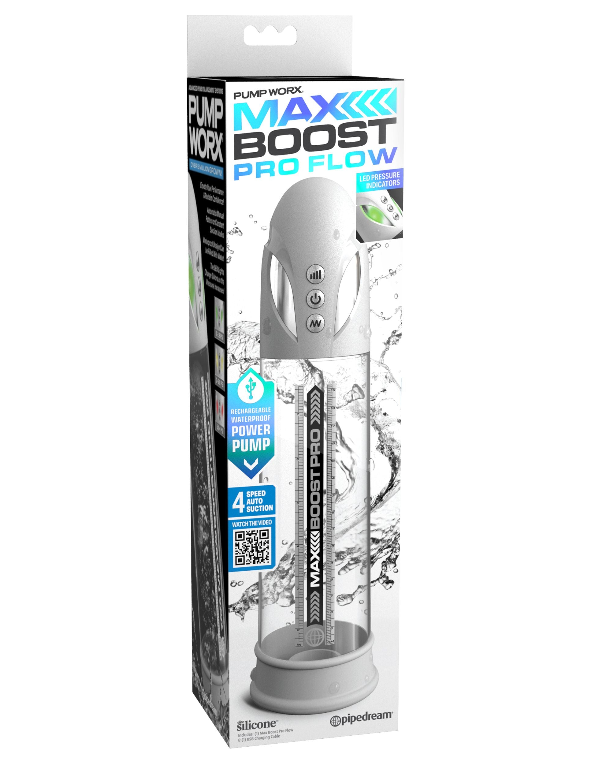 Pump Worx Max Boost Pro Flow White/clear