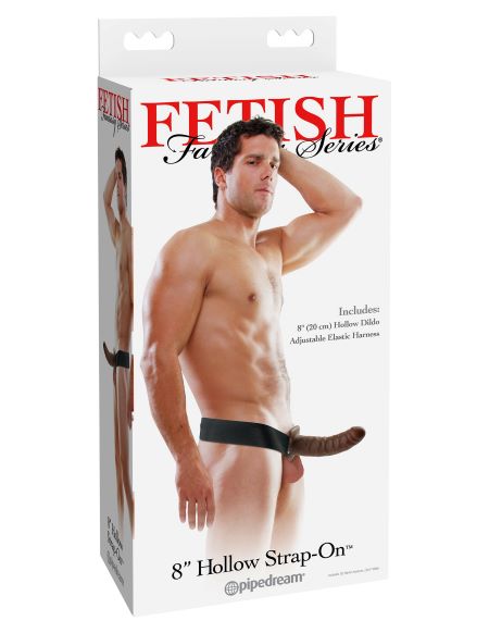 Fetish Fantasy Series 8 Hollow Strap On - Brown