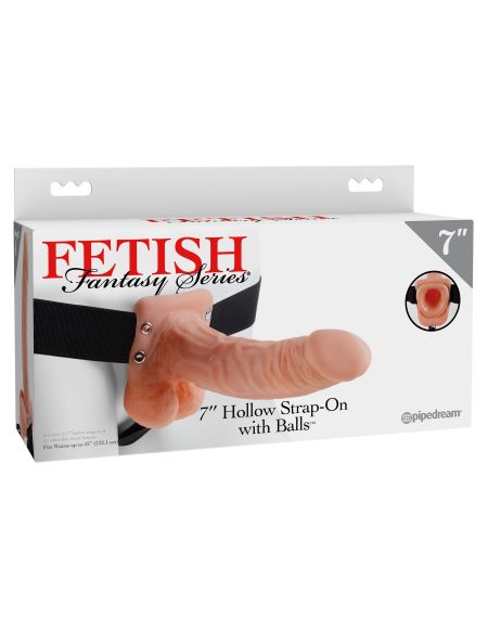 Fetish Fantasy 7in Hollow Strap-on With Balls