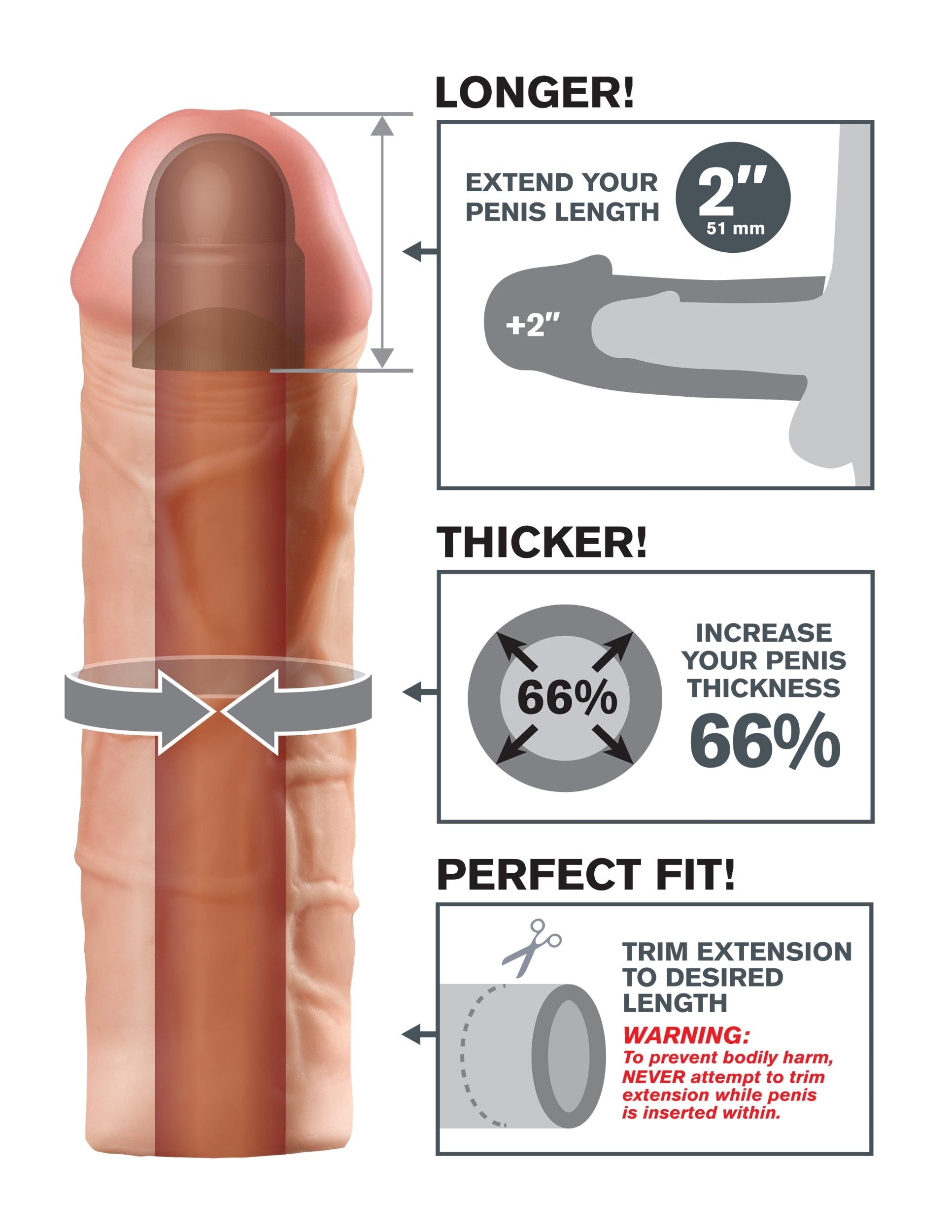 Mega 2 Inch Penis Extension