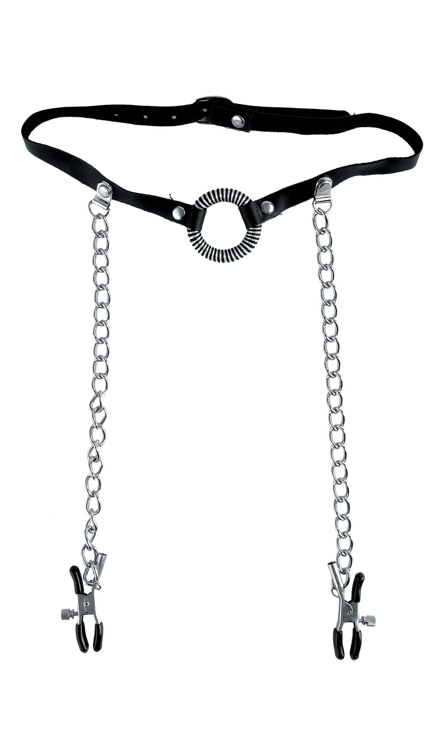 Fetish Fantasy Limited Edition O-Ring Gag & Nipple Clamps