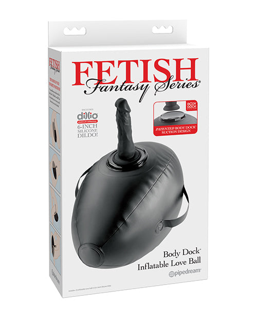 Fetish Fantasy Series Body Dock Inflatable Love Ball - Black