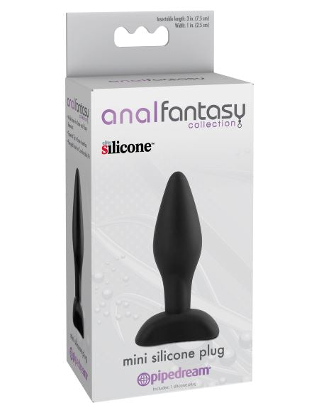 Anal Fantasy Mini Silicone Plug Black