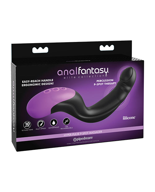 Anal Fantasy Elite Auto-throb Inflatable Vibrating Plug Black