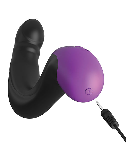 Anal Fantasy Elite Auto-throb Inflatable Vibrating Plug Black