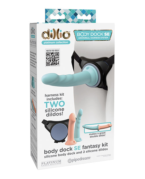 Dillio Platinum Body Dock Se Fantasy Kit With 6 & 7 In. Silicone Dildos
