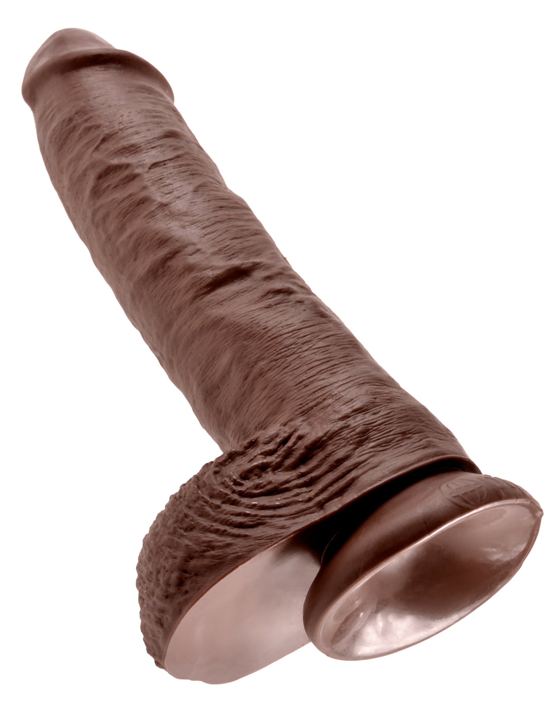 10 Inches C*ck Balls - Brown