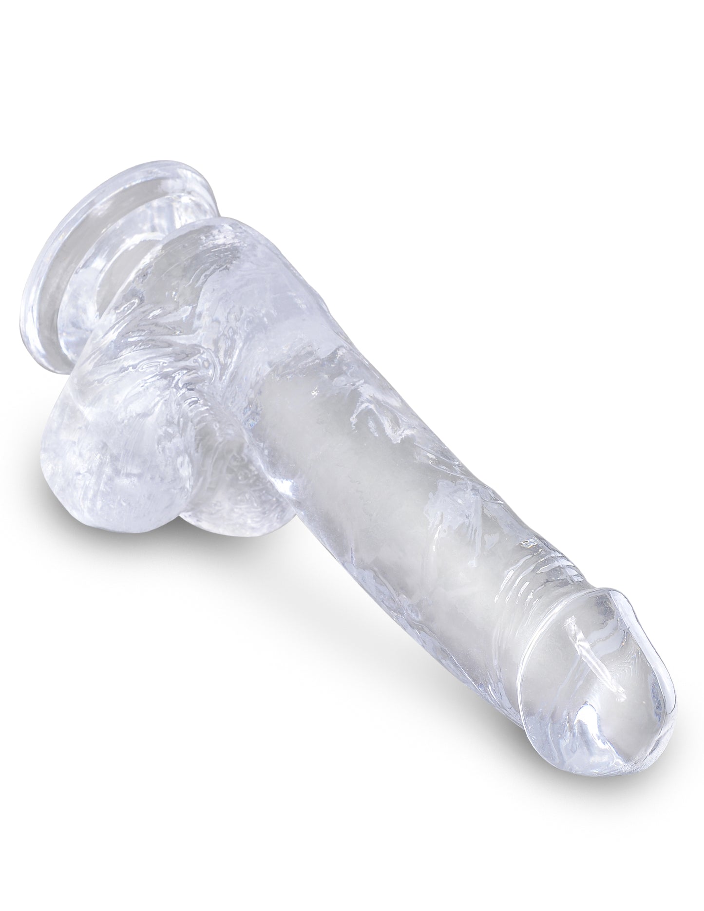 King Cock Clear 6in Cock with Balls