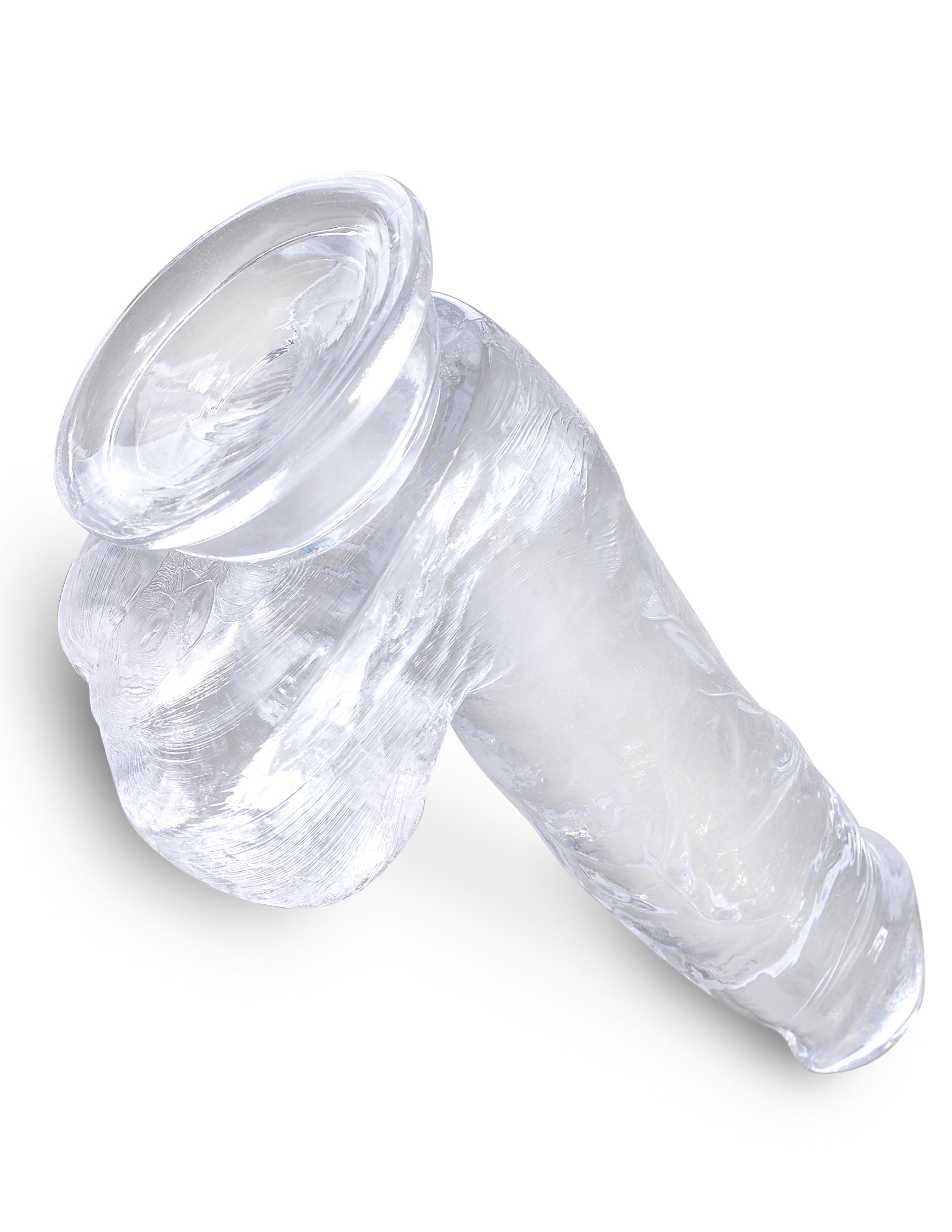 King Cock Clear 6in Cock with Balls