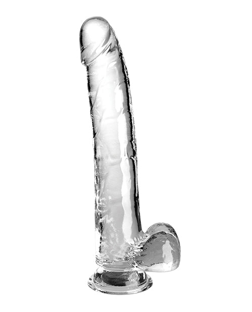 King Cock Clear With Balls 11in Clear