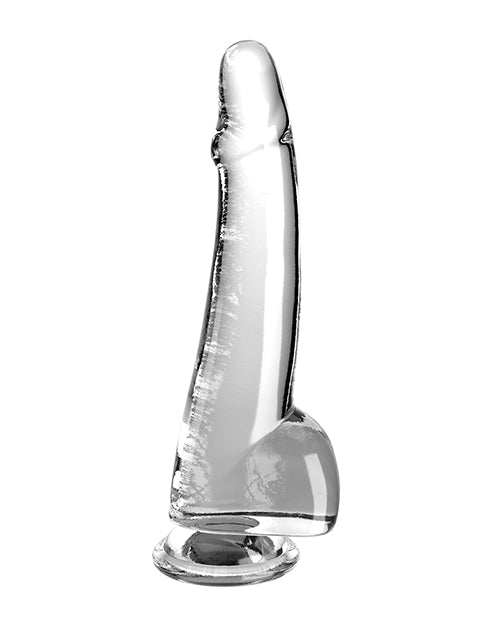 King Cock Clear With Balls 10in Clear