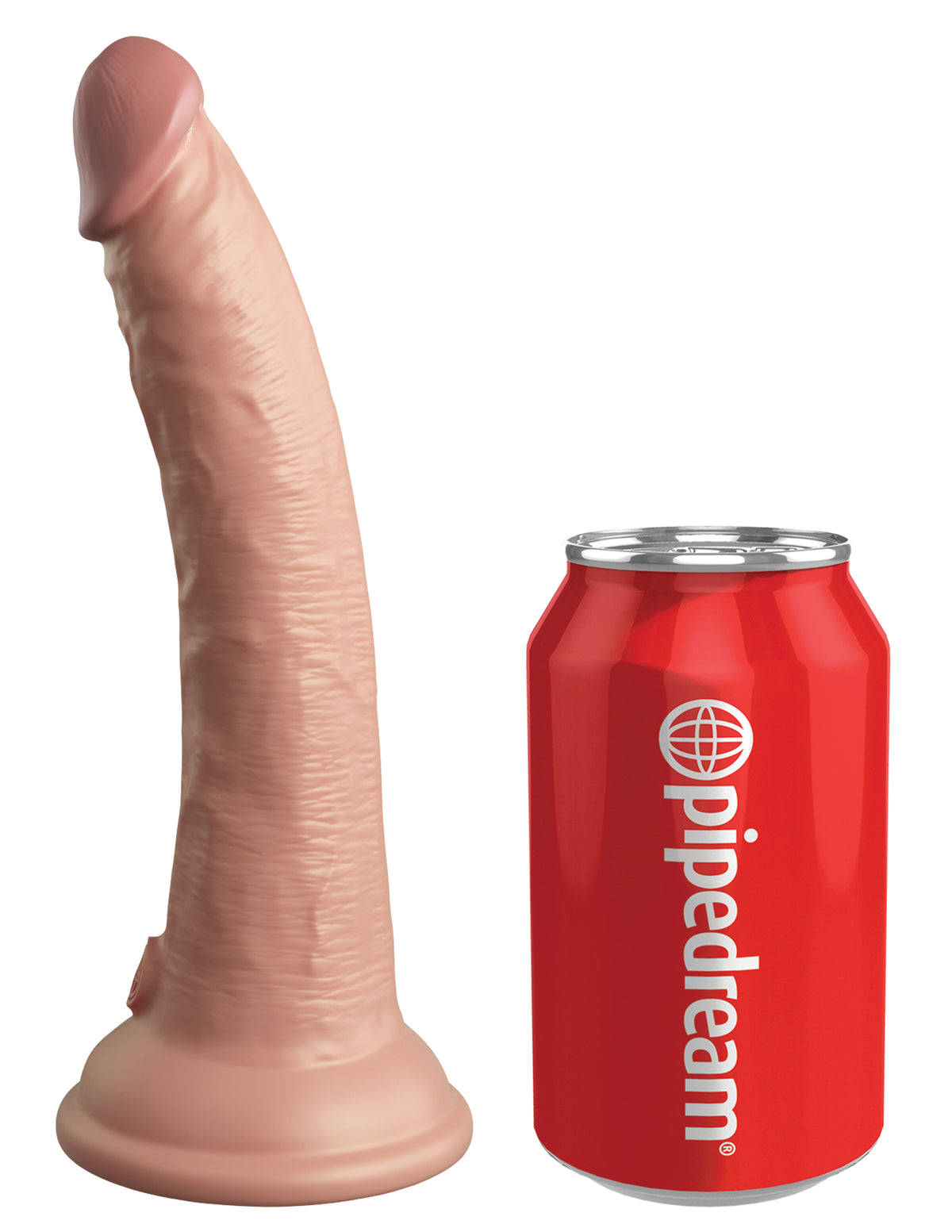 King Cock Elite Silicone Dual-density Cock 7 In. Light