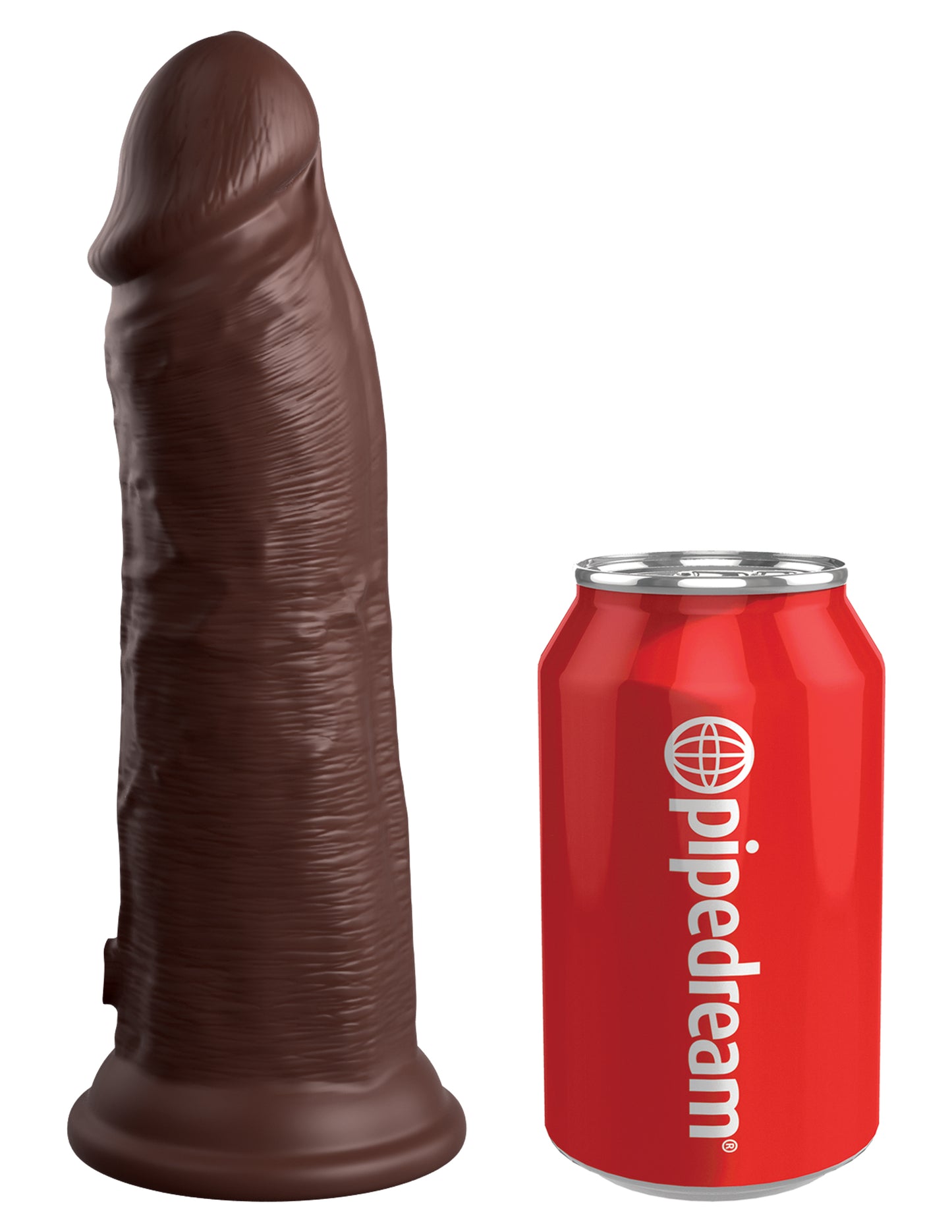 King Cock Elite Silicone Dual-density Cock 8 In. Brown