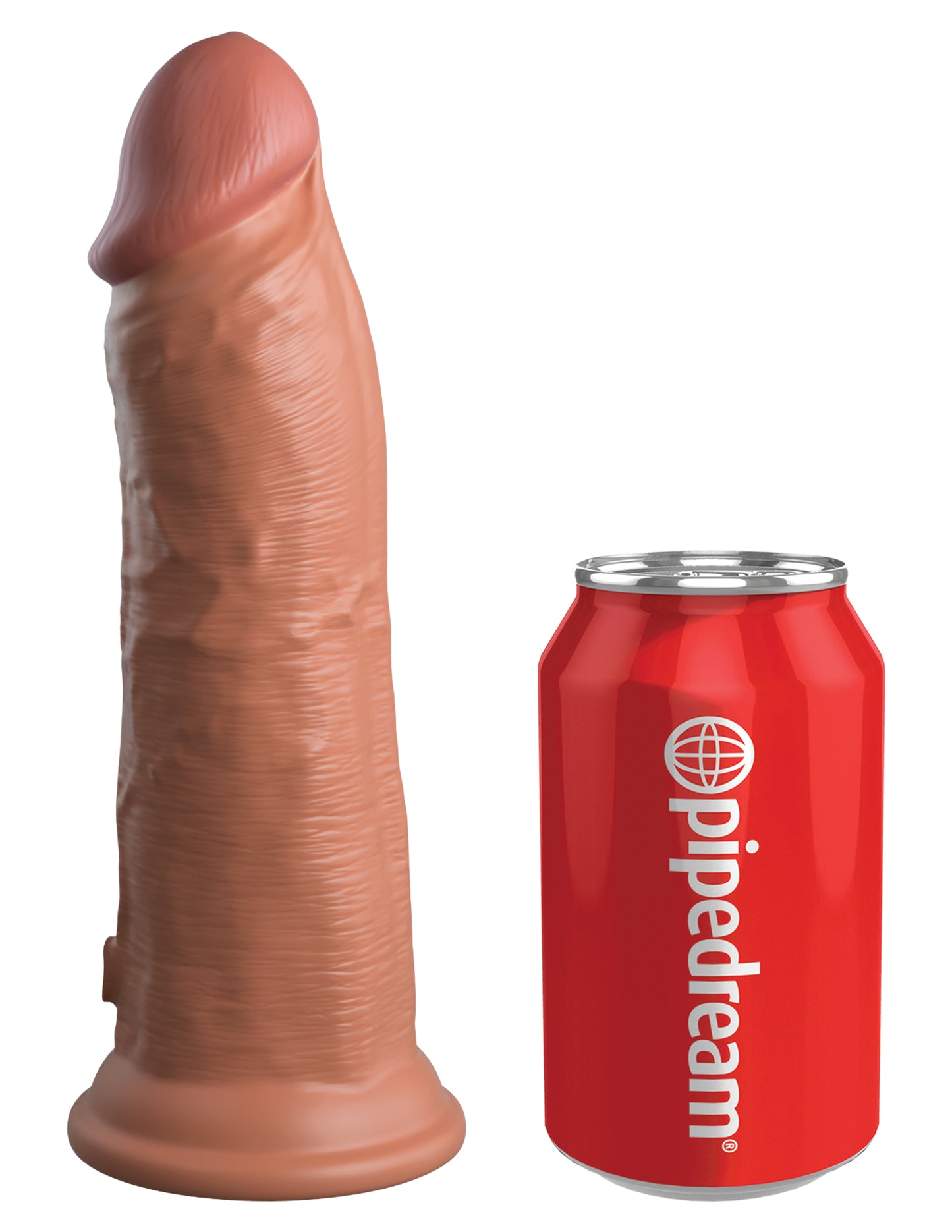 King Cock Elite Vibrating Silicone Dual-density Cock 8 In. Tan