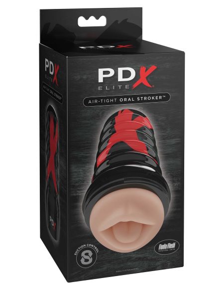 PDX Elite Air Tight Oral Stroker Beige