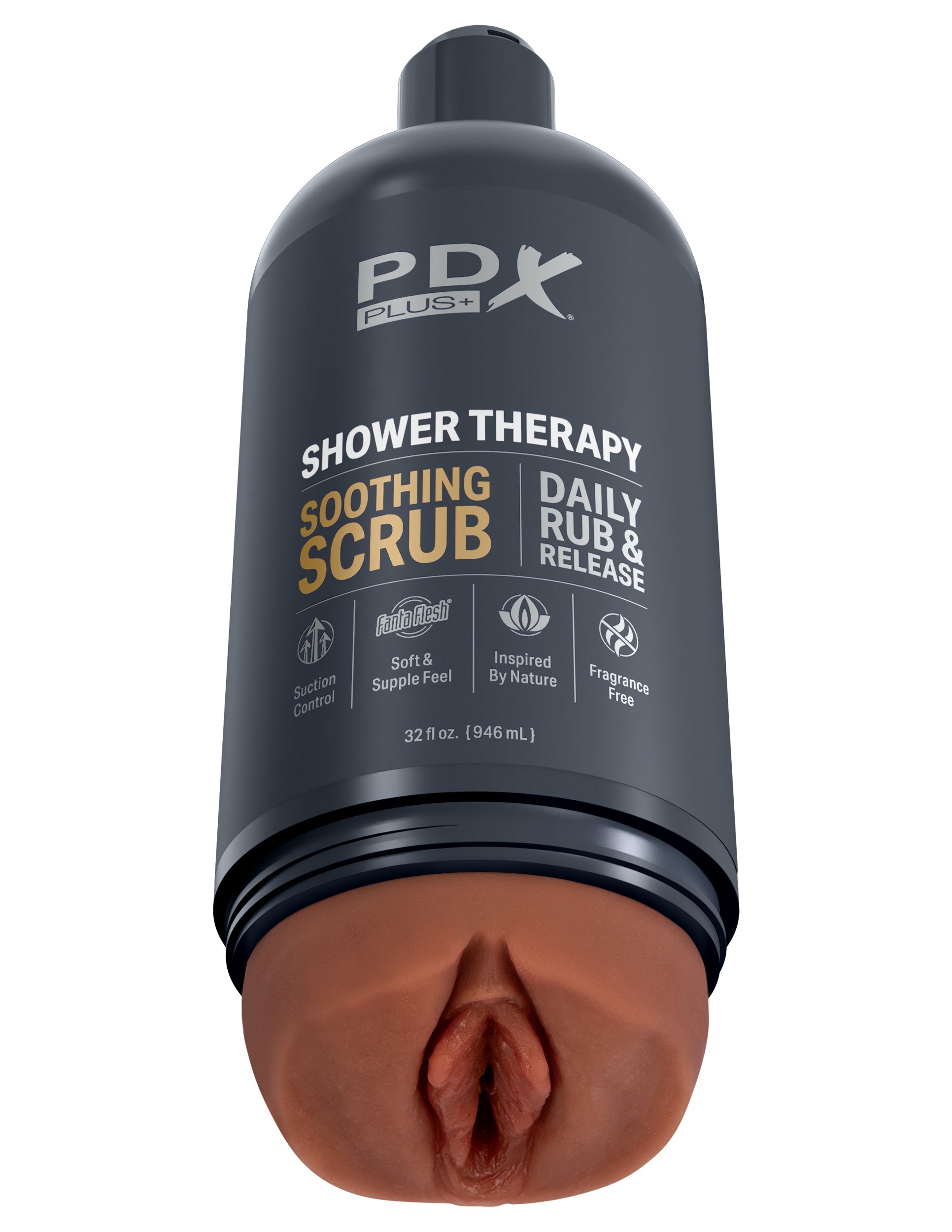 Pdx Plus Shower Therapy Soothing Scrub Brown
