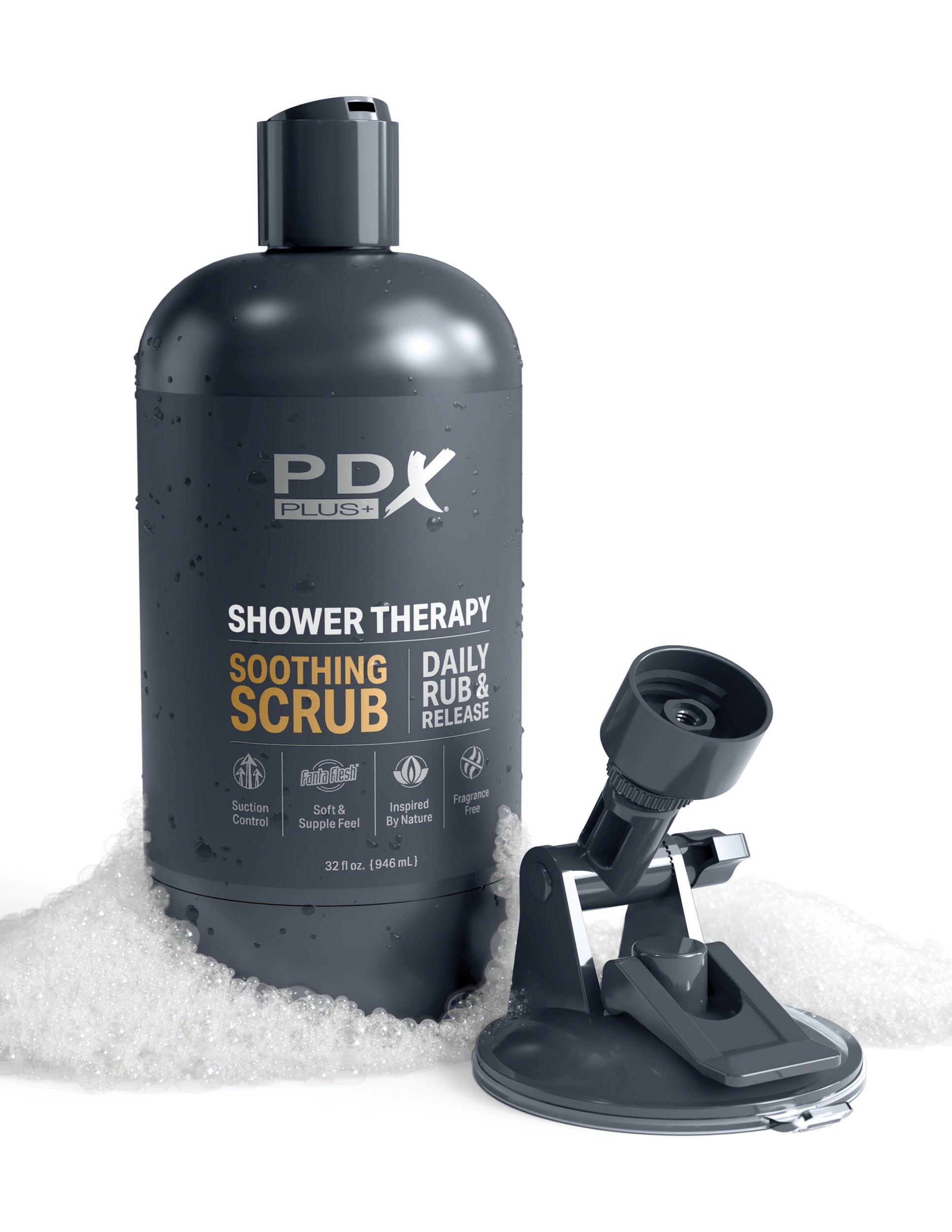 Pdx Plus Shower Therapy Soothing Scrub Brown