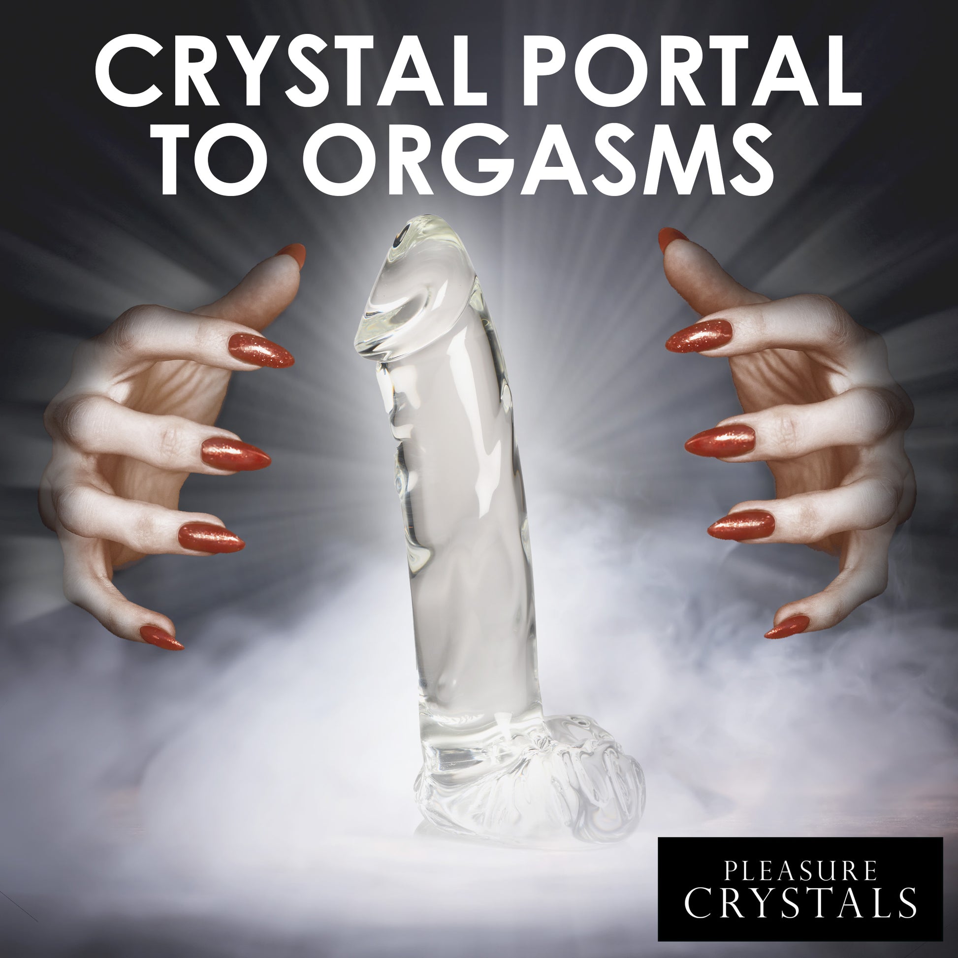 Glass Dildo with Balls