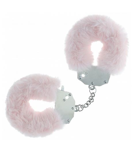 Ouch! Heavy-Duty Fluffy Handcuffs Powder Pink