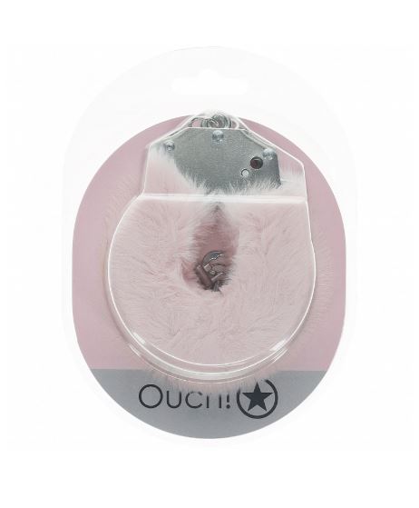 Ouch! Heavy-Duty Fluffy Handcuffs Powder Pink