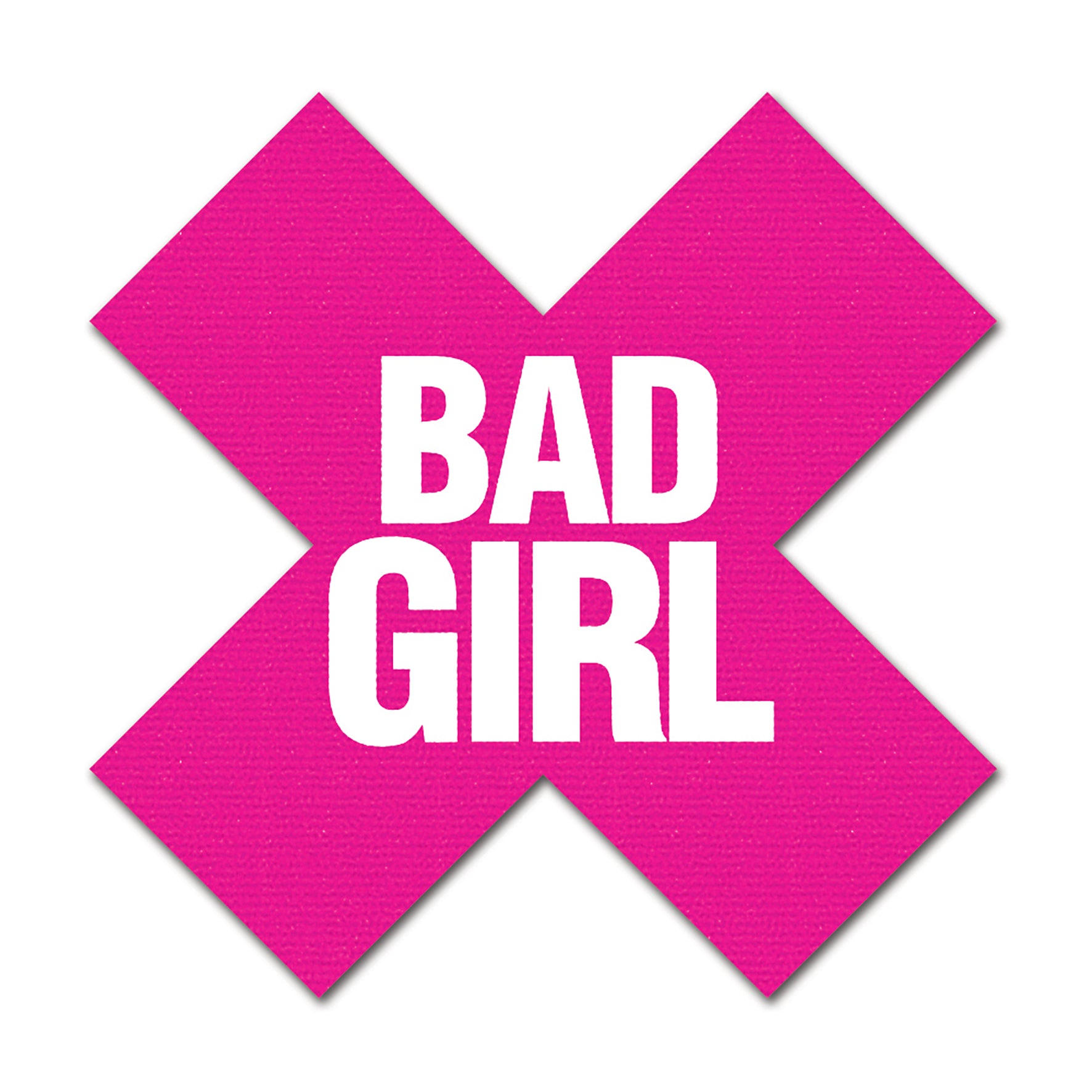 Bad Girl X Pasties 2 Pairs 1 Black, 1 Pink