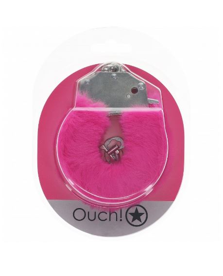 Ouch! Heavy-Duty Fluffy Handcuffs Pink