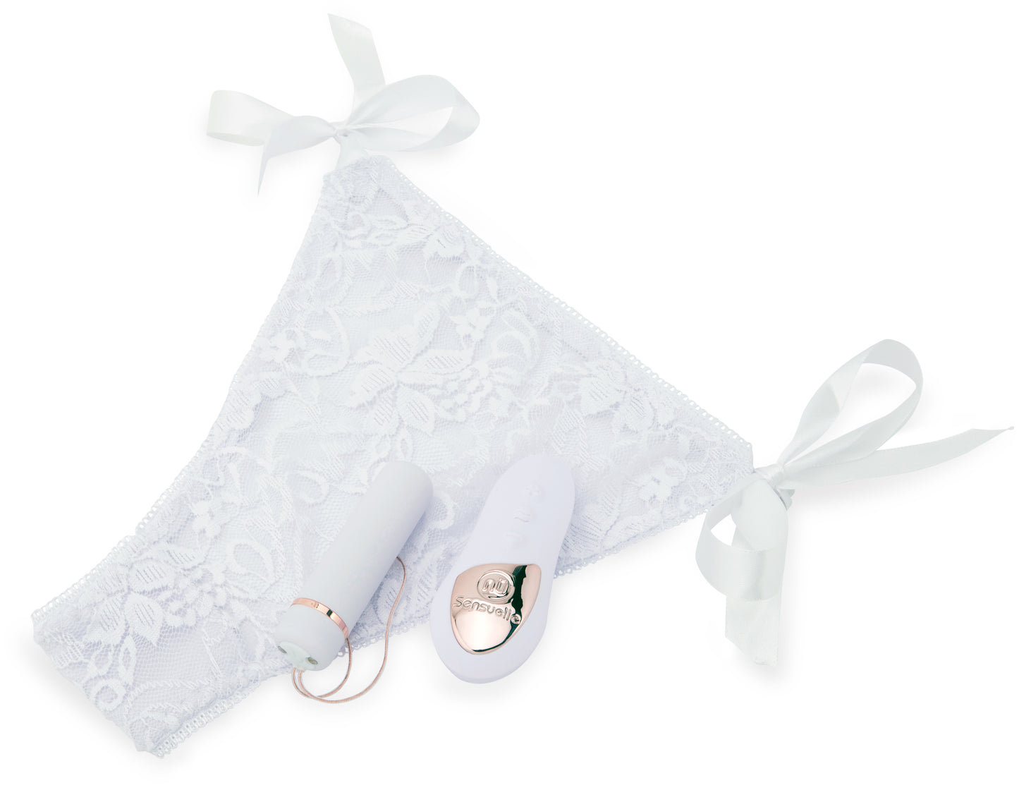 Nu Sensuelle Pleasure Panty Bullet w/Remote Control 15 Function - White