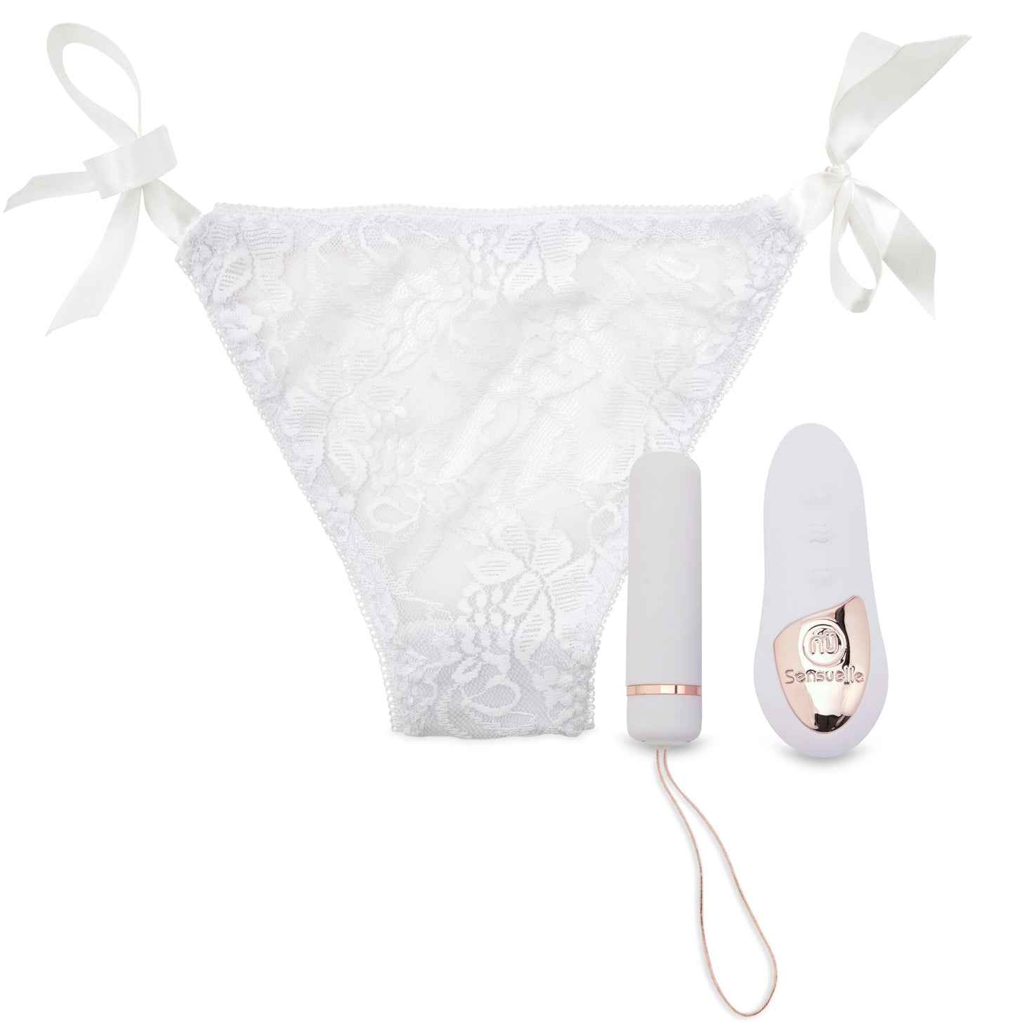 Nu Sensuelle Pleasure Panty Bullet w/Remote Control 15 Function - White