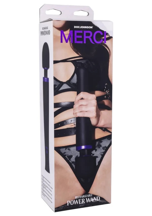 Merci Rechargeable Power Wand Black