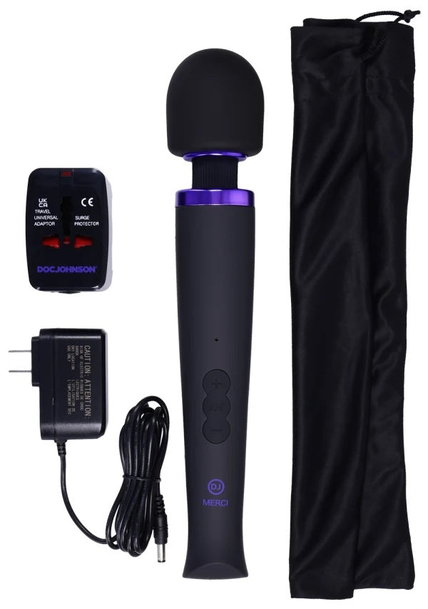 Merci Rechargeable Power Wand Black