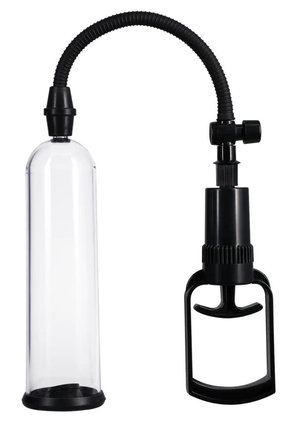 Rock Solid Penis Pumping Kit With 4 Attachments Black/clear