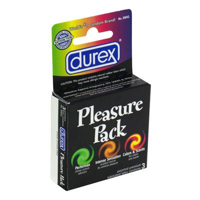 Durex Pleasure Pack 3 Pack Condoms
