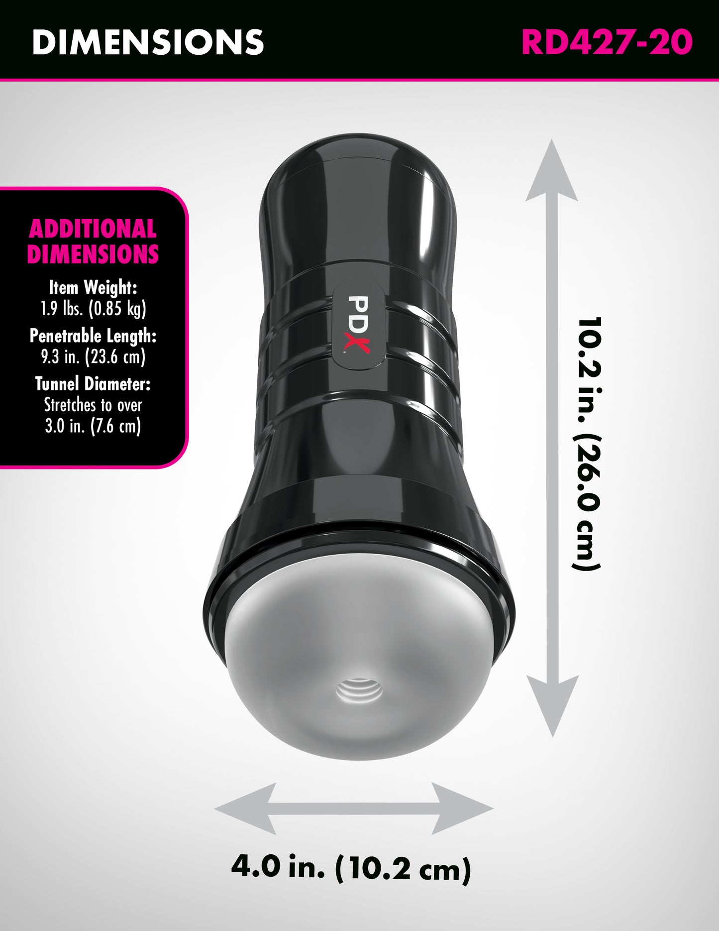 PDX Extreme Wet Pussies Super Slide & Glide XXL - Frosted