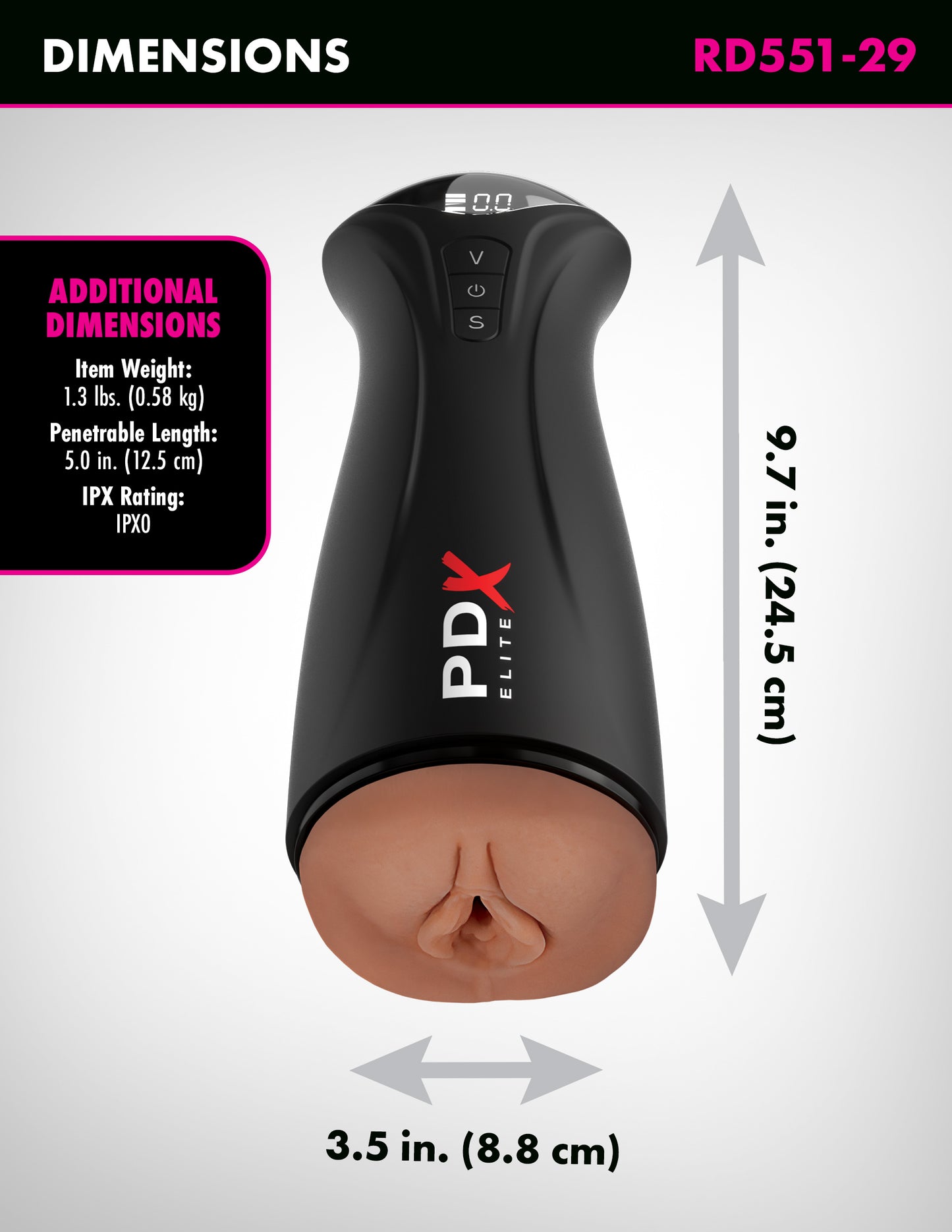 PDX Elite Fuck-gasm Brown