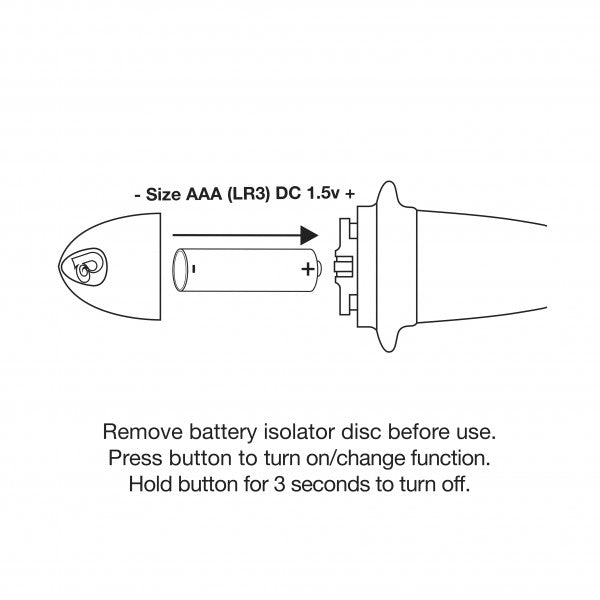 Quest Prostate 7X Bullet Vibrator Black