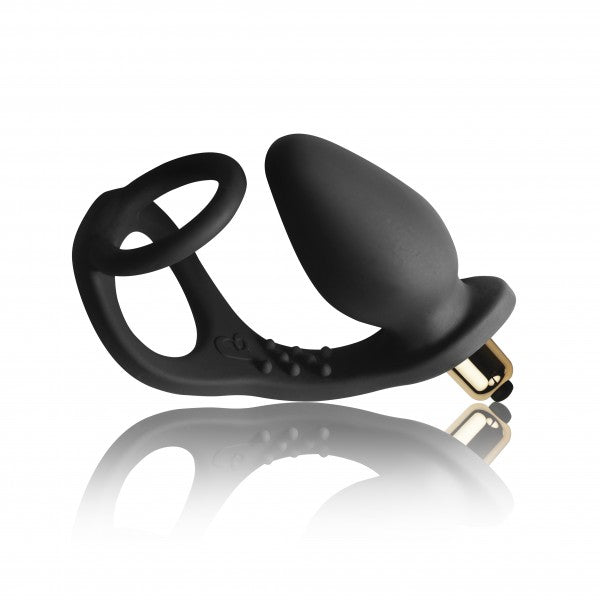 RO-Zen Black C Ring W/Vibrating Prostrate Probe